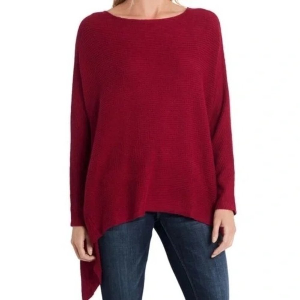 NWT 1.STATE Knit Deep Rouge Knot Back Twist Top SZ XXS
